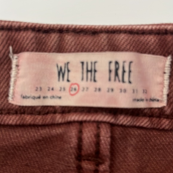 We The Free (Free People) Zip It Up Mini brown denim skirt, Size 26/2. - Picture 5 of 10